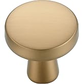 Ravinte Champagne Bronze Cabinet Knobs Mini Round Drawer Knobs 30 Pack | Single Hole, Solid Drawer Pulls,1 Inch Diameter, Easy Installation, Sturdy Construction, for Dresser Drawers