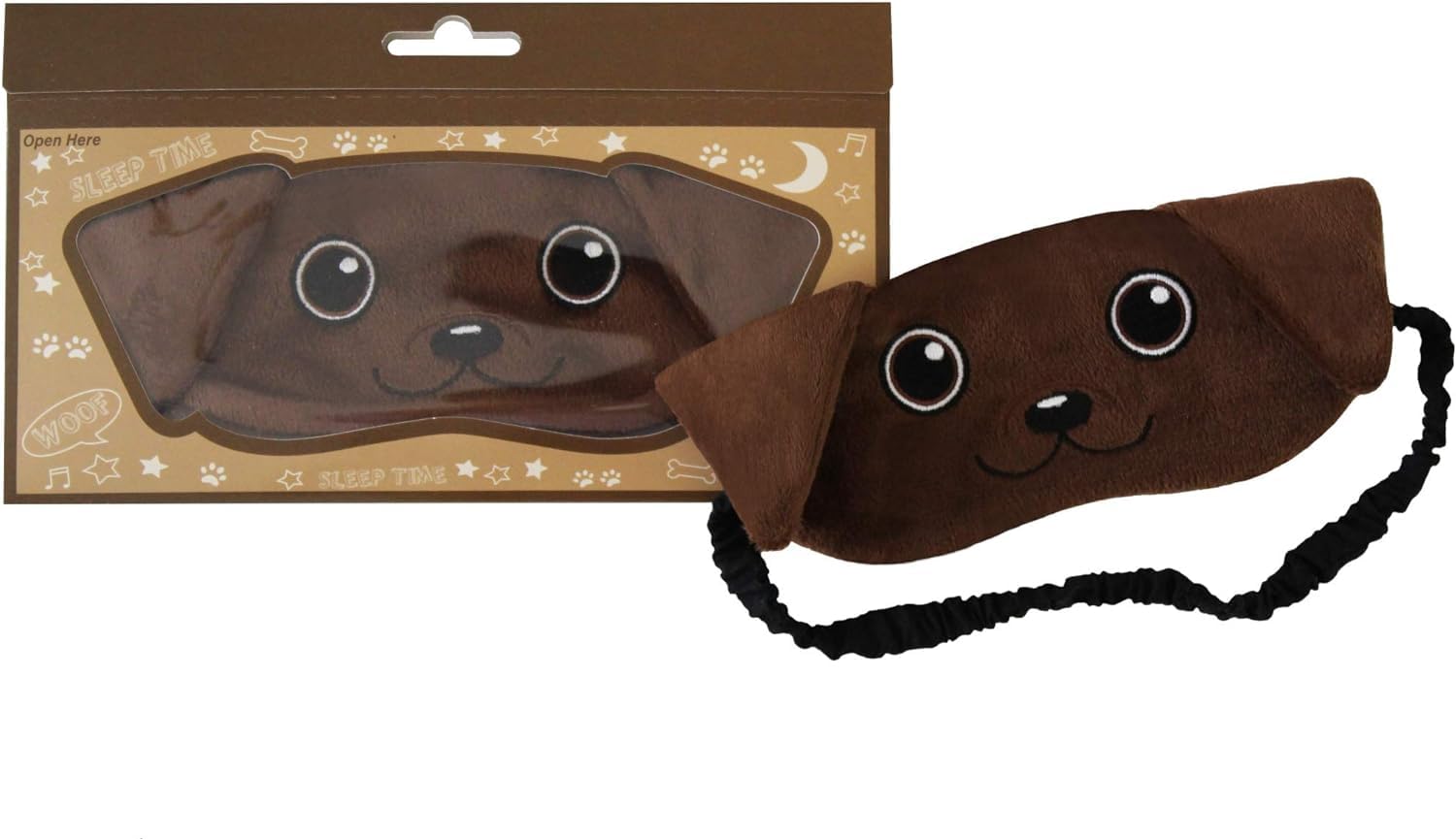 Dog Animal Plush Sleep Eyemask (Brown Labrador Retriever)
