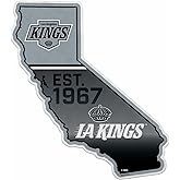 Rico Industries NHL Hockey Los Angeles Kings State Shape Shape Cut Pennant - Home and Living Room Décor - Soft Felt EZ to Hang
