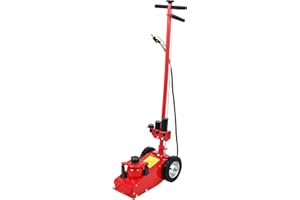 Joankaren 22 Ton Air Hydraulic Floor Jack – 44,000 Lbs Capacity, Low Profile 9"-17.7" Lift, 4 Adapters, Adjustable 46" Handle