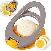 NOVANO Hard Boiled Egg Slicer with Stainless Steel Wires, Egg Salad Maker, Practical Kitchen Gadget, Multi Purpose Cutter for Eggs, Avocado, Strawberry, Kiwi Fruit