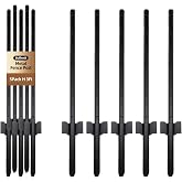 5 Pack Metal Fence Post, 3FT Heavy Duty Garden Fence Post for Wire Fence, Fence Posts No Dig U Post