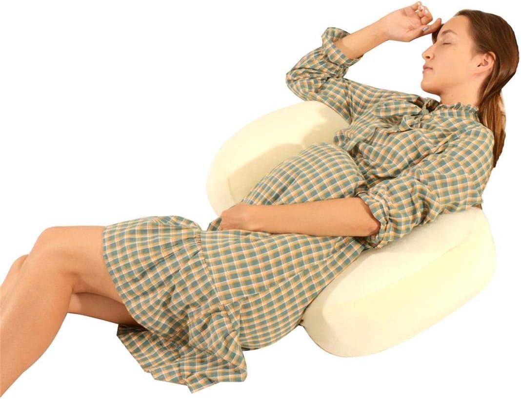 SIMINZICH Pregnancy Wedge Pillow, Maternity Body Pillow for Side Sleeper, C Shaped Pregnancy Women Pillow for Back, Belly, Knees Support