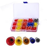 102 Pcs Wire Connectors, Twist Electrical Caps with Spring Insert, Insulated Screw Terminals for Electrical Wiring, Includes 
