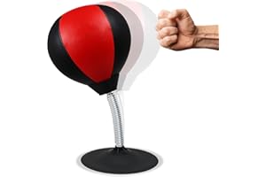 FANGOOL Desk Punching Bag – Stress Relief Toy for Office & Home, Desktop Boxing Ball with Suction Cup, Mini Anti-Stress Punching Bag for Adults & Kids, Fun Anger Management Gift for Coworkers, Teens, Men