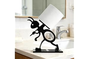 Toilet Roll Holder, Black Ant Funny Bathroom Decor, 3D Printed Ants Funny Loo Roll Holders, Novelty Tissue Paper Roll Storage
