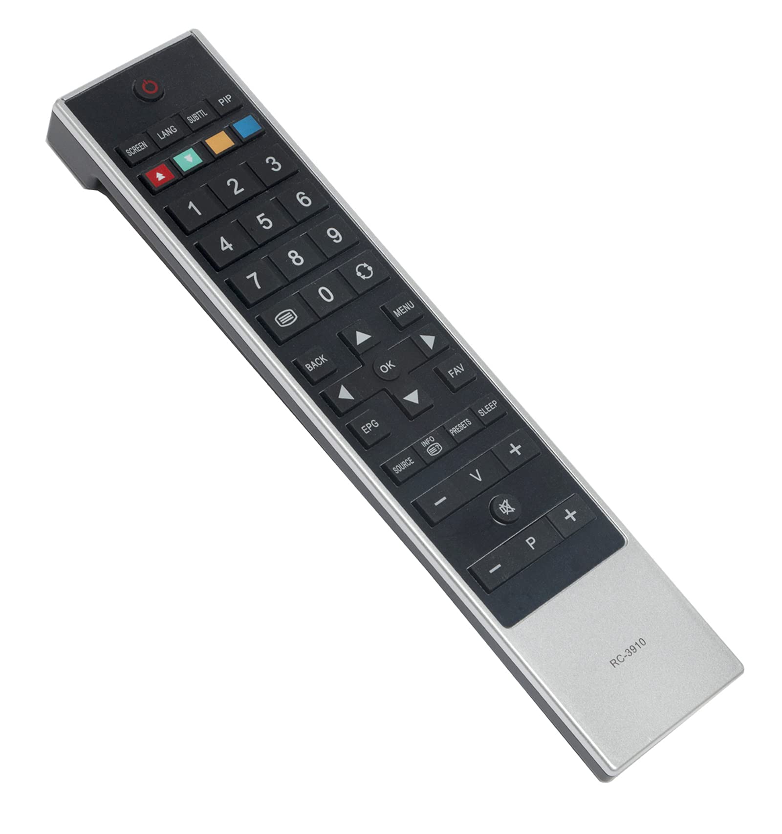 AULCMEET RC-3910 Replaced Remote Control fit for Toshiba LED HDTV 37BV701G 40BV700B 40BV702B 40BV705B 40BV712B 40BV801B 40KV700 40KV701B 46BL702B 46BL712G 32BV700B 40KV700B 32BL502B 32BV512B 32BV712B
