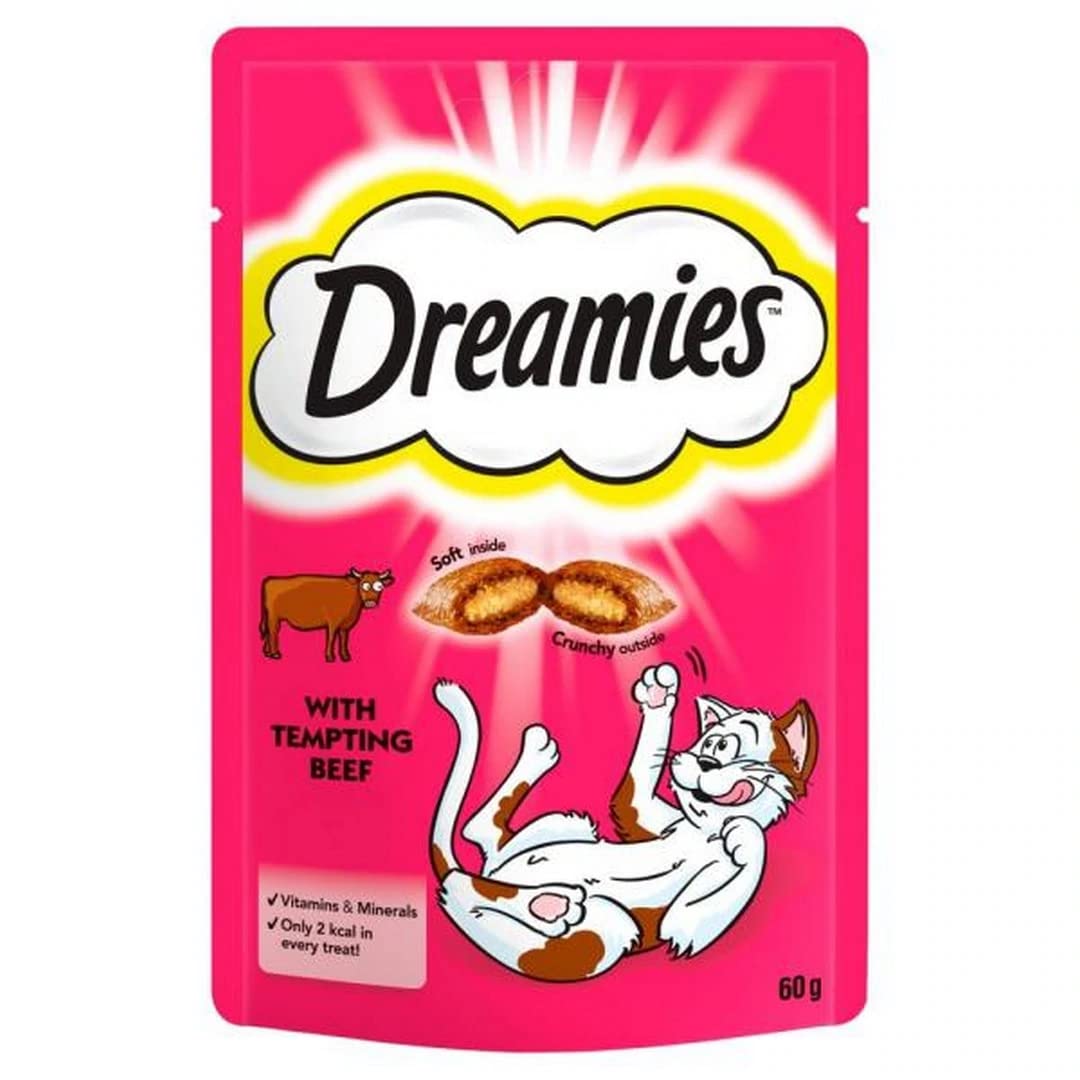 Mars PET-546387 Dreamies Beef (60g) 8 Pack
