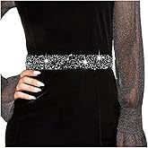 Tgirls Rhinestone Waistband Elastic Belt Crystal Wedding Sashes Belts Bling Wide Waist Belt Elegant Dress Belts