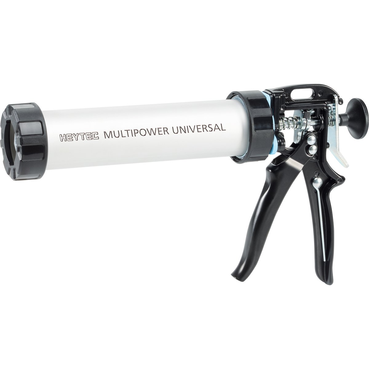 Heytec 50817910200 "Multi-Power Universal" Profi Caulking Gun, White/Black