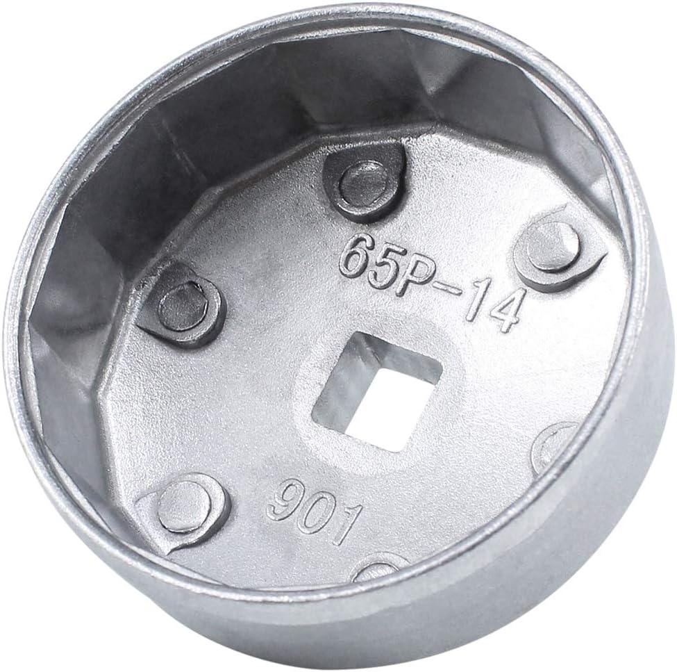 Cyleto 14 Flutes 65mm Oil Filter Cap Wrench Car Socket Remover Tool Socket Cap Removal Wrench for Toyota A8 Honda Nissan Bluebird - Image 4