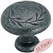 Amerock BP1581WID Inspirations Wrought Iron Dark Leaf Cabinet Hardware Knob, 1-1/4" Diameter - 10 Pack