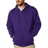 Mlgaril Mens Zip Up Hoodie Long Sleeve Fleece Full-zip Hooded Sweatshirt Pullover With Kangaroo Pocket S-3XL