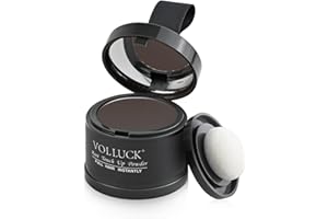 VOLLUCK Root Touch Up Hair Powder Root Cover Up Hairline Shadow Powder Stick, Root Touch Up Dark Brown for Thinning Hair for 