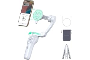 COMITOK MOGO Only for iPhone, Gimbal Stabilizer for iPhone, [MFi Certified] Phone Gimbal with 360 Degree Face Tracking for Video Recording, NFC Pair and Magnetic Mount for iPhone 17 Pro Max
