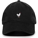 Tech Design Chicken Baseball Cap Embroidered Cotton Adjustable Dad Hat