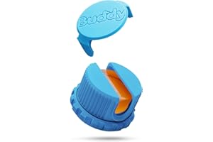 Bow Buddy Violin Rosin & Bow Tool – Drop-Resistant, Refillable Rosin with Rotating Cover Guide & Integrated Bow Wrench for Violin, Viola & Cello (Sky Blue)