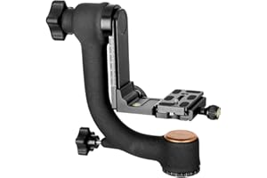 Koolehaoda KQ-45 Tripod Gimbal Head Panoramic Head with Arca Swiss Quick Release Plate and Bubble Level for Digital SLR Camer
