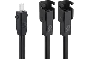 Tecreddy Recliner Power Splitter Cord 47 Inch 2 Pin Splitter Y Cable Replacement Power Supply for Okin Limoss Lazy boy Pride Catnapper Lift Chair Power Recliner