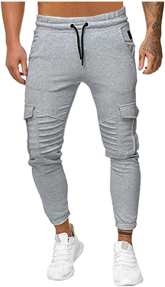 Men's Cotton Casual Baggy Pants Elasticated Trousers For Holiday Wear Summer Boho Hippie Wide Leg With Pockets