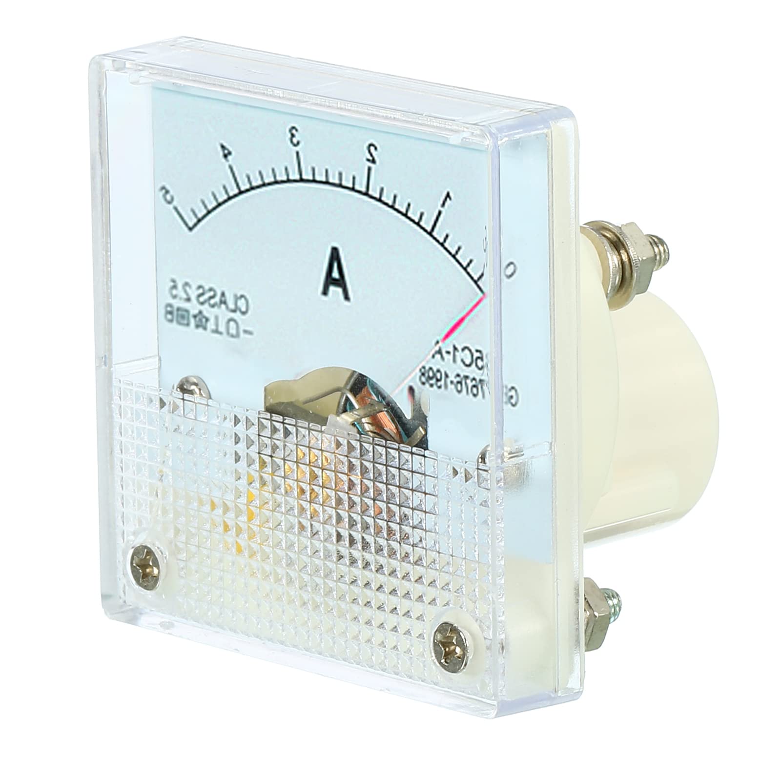 YOKIVE Analog Panel Ammeter, 85C1 Ampere Meter Current Tester, Great for Office, Art, Home, Daily Use (DC 0-5A)