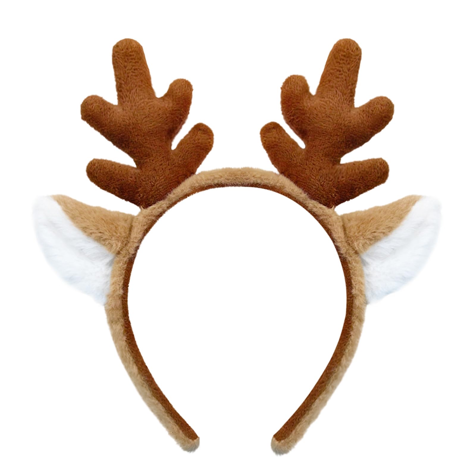 SIOTMERA Animal Ears Headband - Reindeer Antlers for Christmas & Halloween, Dark Brown — image 1