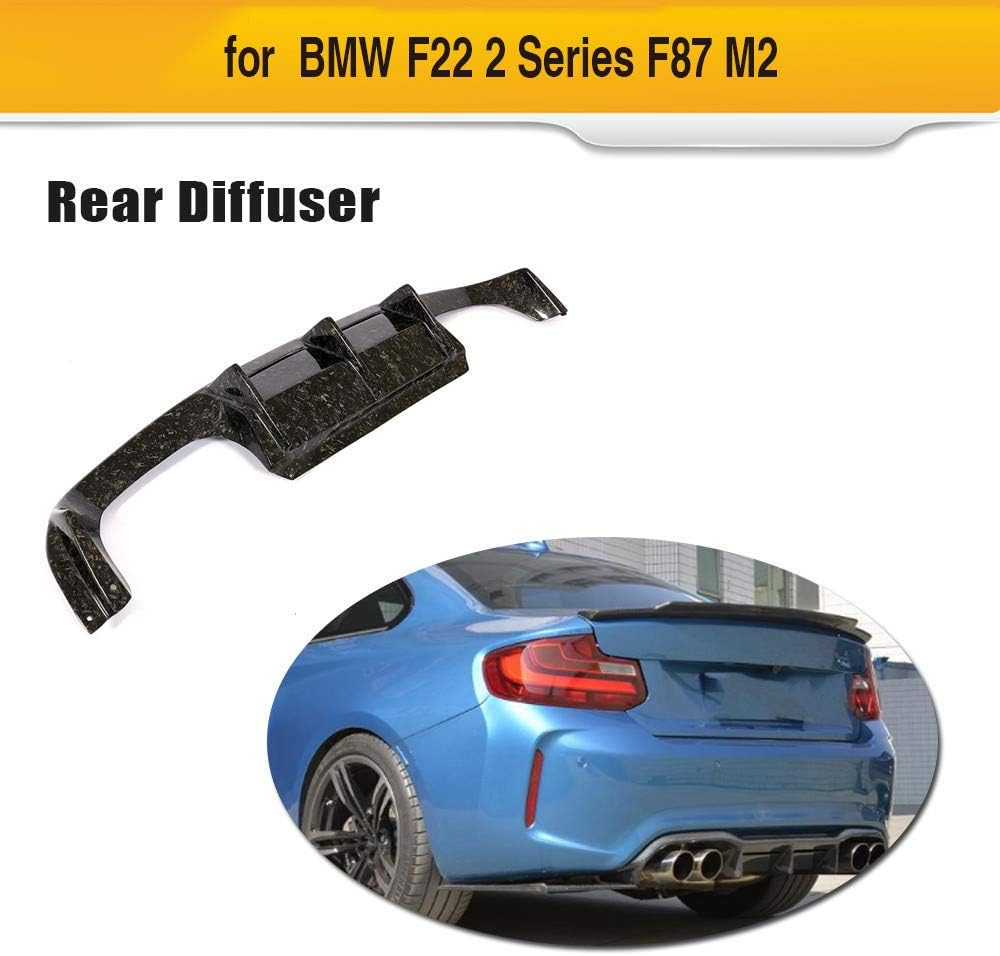 MVMTVT Diffuser Spoiler for BMW F87 M2 2016-2017, 3 Pcs/Set Real Carbon Fiber Forged Composite Diffuser Rear Bumper Lip Spoiler Protection