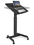 OCOMMO Mobile Podium - Pneumatic Standing Desk with