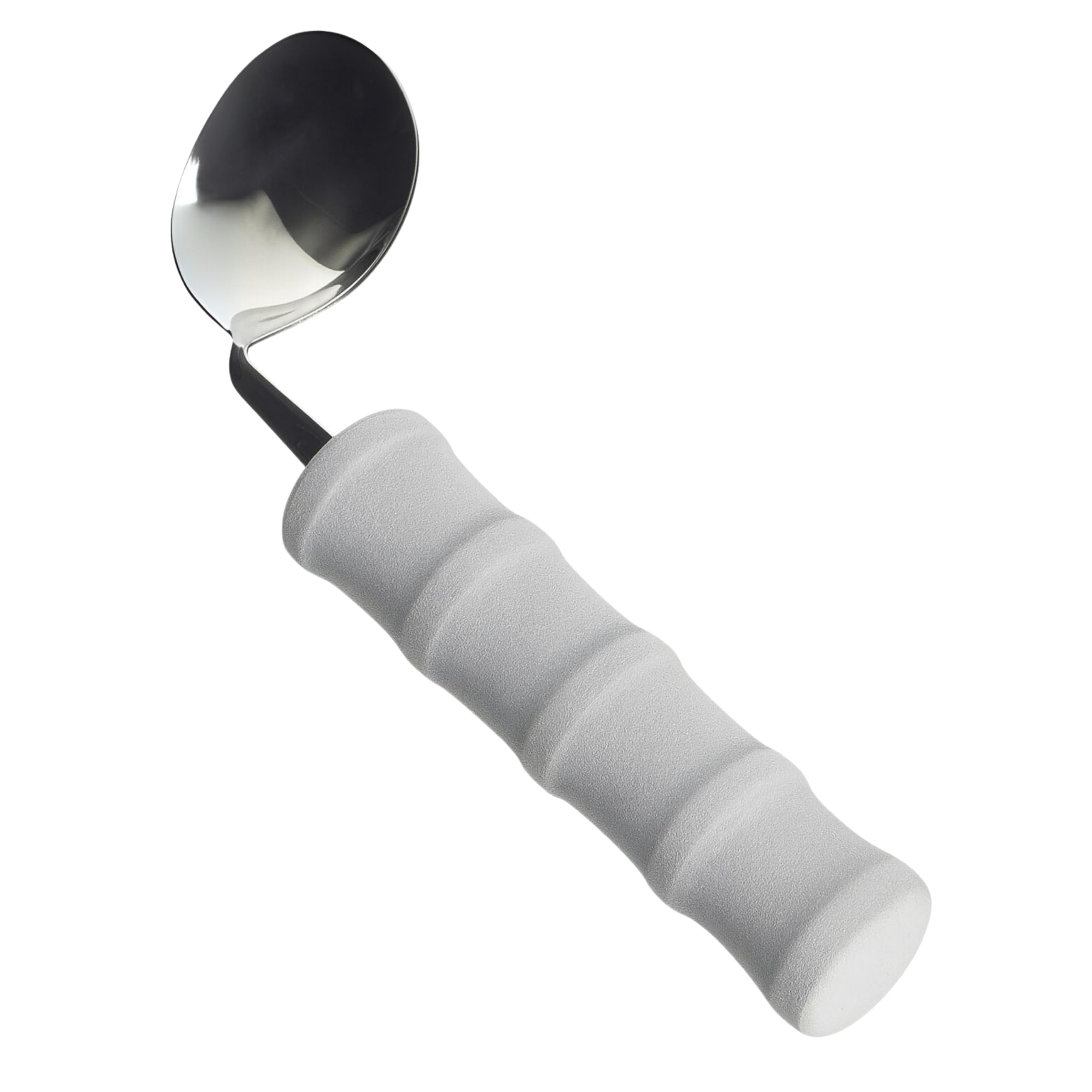 Homecraft Lightweight Foam Handled Cutlery - Angled, Spoon, Left, (Eligible for VAT relief in the UK) Fork for Limited Wrist Movement, Independent Self-Feeding Utensil for Arthritis, Elderly, Disabled