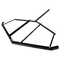 ECOTRIC Tow Behind Drag Harrow 72" Width Compatible with ATV UTV and Garden Tractor Landscape Drag with Pin-Style Hitch 50 Lb
