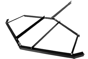 ECOTRIC Tow Behind Drag Harrow 72" Width Compatible with ATV UTV and Garden Tractor Landscape Drag with Pin-Style Hitch 50 Lb