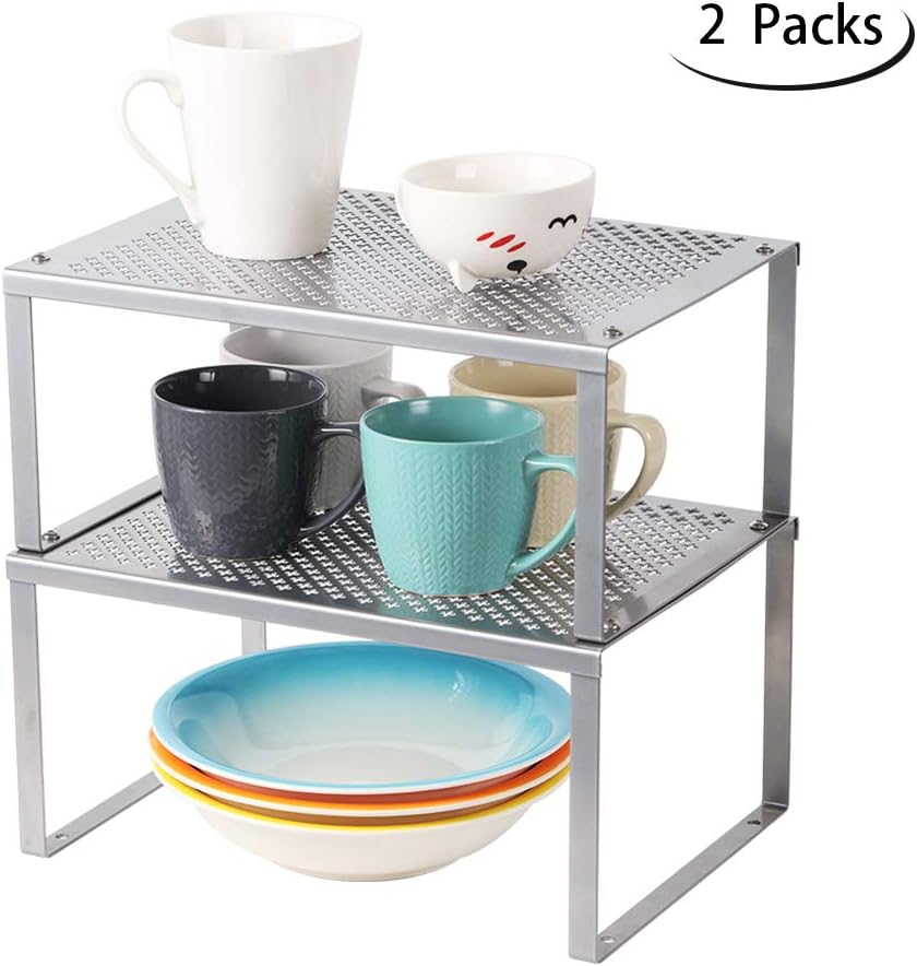 Best Expandable Stackable Kitchen Cabinet And Counter Shelf