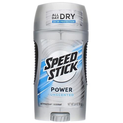 Speed Stick Power AntiPerspirant Deodorant Unscented 3 oz (Pack of 5
