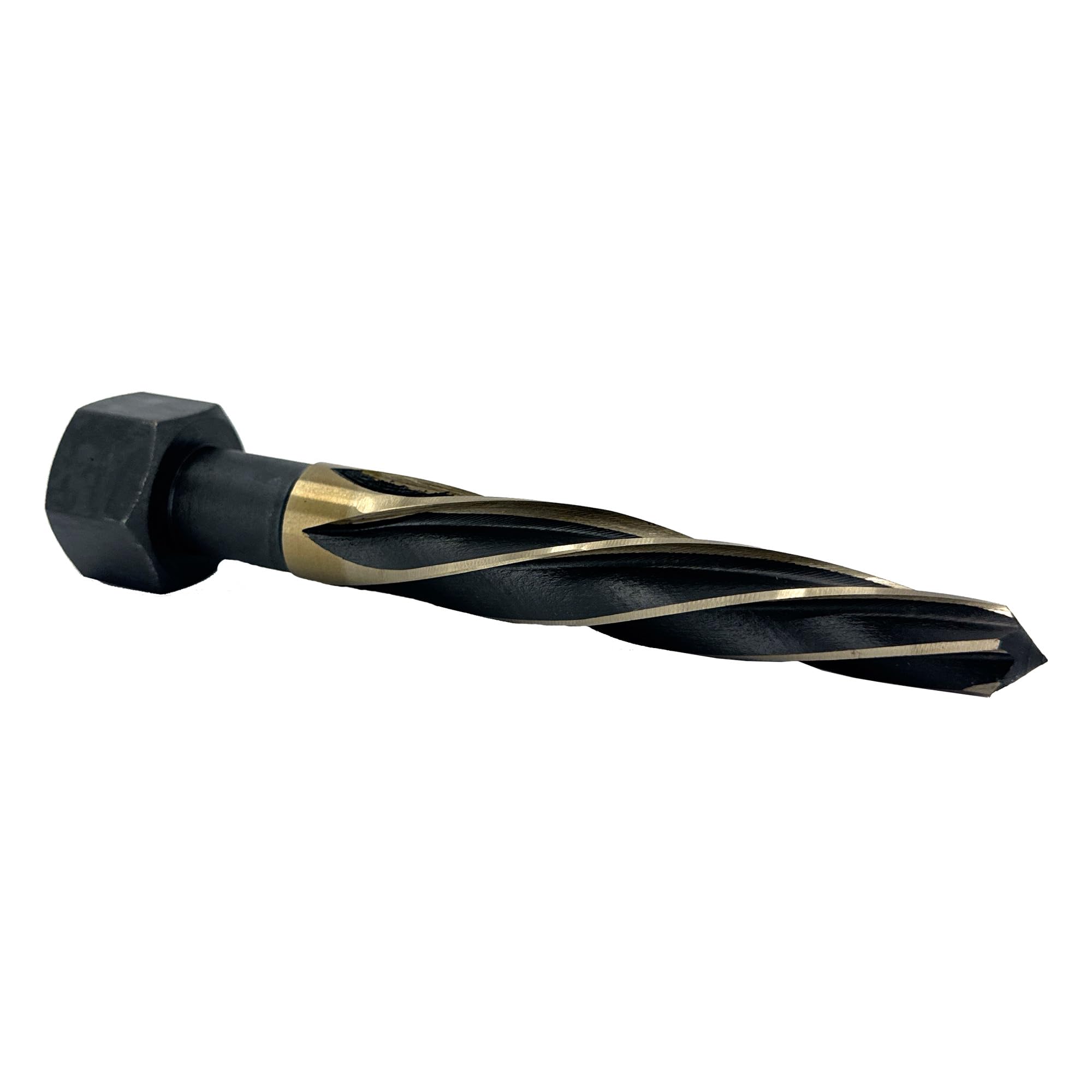 Photo 1 of Drill America 1-1/16" Hex Shank Black and Gold Bridge/Construction Reamer, KFD Series
