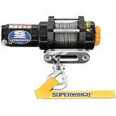 Superwinch 1140230 LT4000SR Winch 4000lb(1814kg) | Single Line Pull with Roller Fairlead 3/16" x 50' Synthetic Rope Corded Handheld Remote