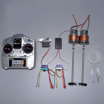 XUSUYUNCHUANG 1Set RC Boat Dual 775 