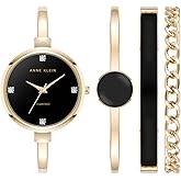 Anne Klein Women's Bangle Watch and Bracelet Set