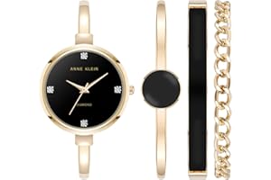 Anne Klein Women's Bangle Watch and Bracelet Set