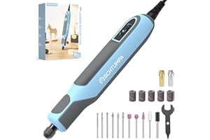 SCHTUMPA Corded Rotary Tool 36W, 4 Variable Speed, 10000-22000RPM Rotary Tool Kit & 18 Accessories, Soft Grip, Lightweight Multi-Tool for Sanding, Polishing, Drilling, Carving, DIY Crafts