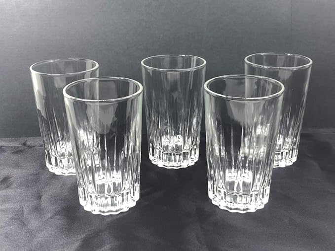 Amazon Co Jp 古いグラス5客セット ガラスコップ 箱付き 昭和レトロ ホビー