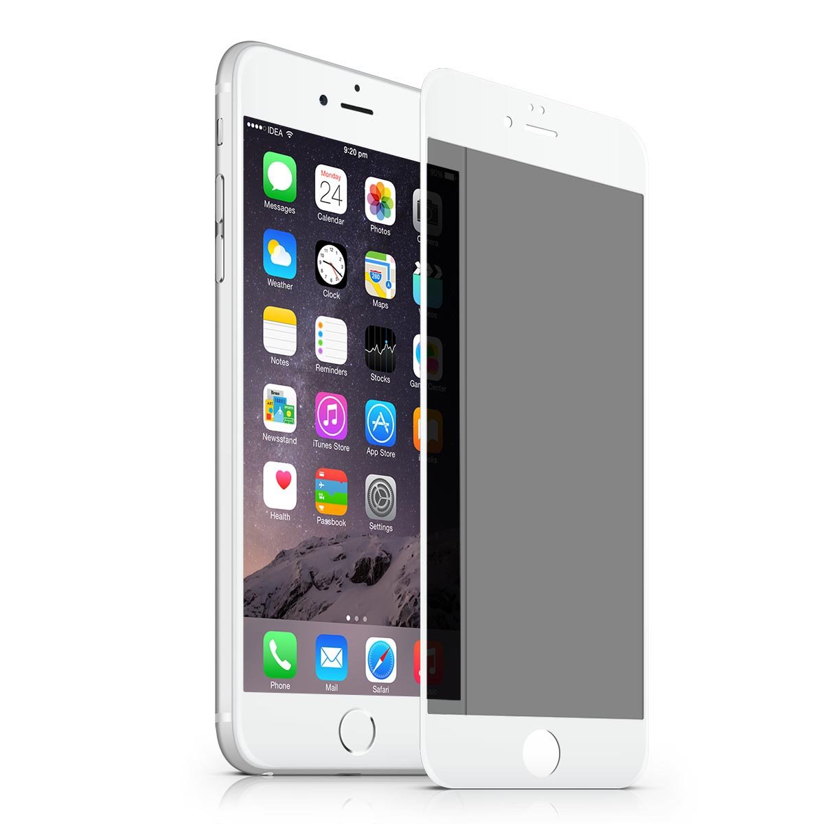 iPhone 6s Plus 6 Plus Privacy Tempered Glass Screen Protector,VIEE HD Clear Privacy Tempered Glass Screen Protector Replacement for iPhone 6/6S Plus,Power Save,Eye Protection,Bubble Free 2.5D (6/6S Pl