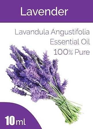 Lavender Essential Oil - Natural, Pure and Organic for Skin, Hair & Aroma (10ml)
