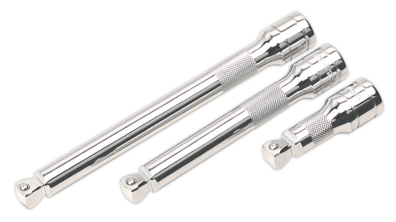 Sealey Ak764 Wobble/Rigid Extension Bar Set 3Pc 1/2Sq Drive