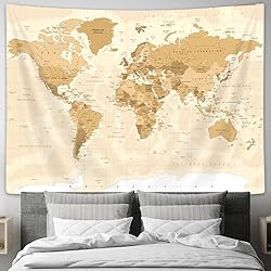 Drgilau Old World Map Tapestry Wall