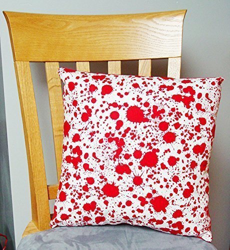 Amazon Com Blood Splatter Large Handmade 16x16 Accent Or Throw