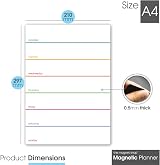 The Magnet Shop TMS A4 Magnetic Weekly Planner with 4 Pens view 2