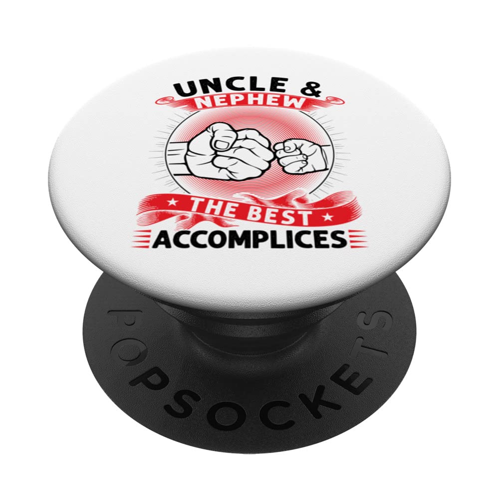 uncle & nephew the best accomplices uncle PopSockets Swappable PopGrip