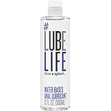 Lube Life Water-Based Anal Lubricant, Personal Backdoor Lube for Men, Women and Couples, Non-Staining, 12 Fl Oz