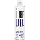 LubeLife Water-Based Anal Lubricant, Personal Backdoor Lube for Men, Women and Couples, Non-Staining, 12 Fl Oz