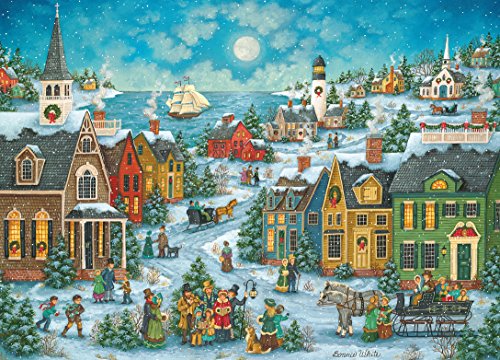 MasterPieces Holiday Harbor Side Carolers Jigsaw Puzzle, 1000-Piece